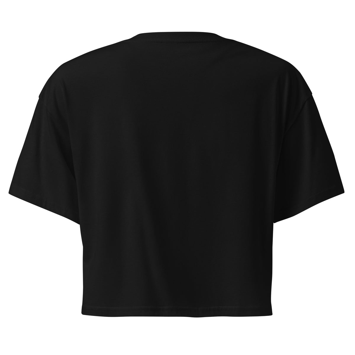 Crop top femme Freedom noir, vue de dos